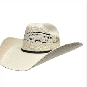 American Hat Makers Bozeman Straw Cowboy Hat in Cream (size Small S Sm)